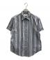 IM ISSEY MIYAKE（アイエムイッセイミヤケ）の古着「90’S 半袖ストライプシャツ」｜ネイビー