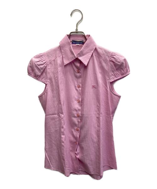 BURBERRY BLUE LABEL（バーバリー ブルー レーベル）BURBERRY BLUE LABEL (バーバリー ブルー レーベル) ショートスリーブシャツ ピンク サイズ:SIZE38の古着・服飾アイテム