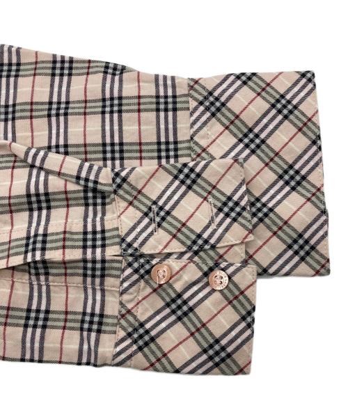 BURBERRY BLUE LABEL（バーバリー ブルー レーベル）BURBERRY BLUE LABEL (バーバリー ブルー レーベル) ノバチェックシャツ ベージュ サイズ:36の古着・服飾アイテム
