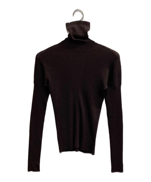 GUCCI（グッチ）GUCCI (グッチ) ウール タートルネックニット ブラウン サイズ:Sの古着・服飾アイテム