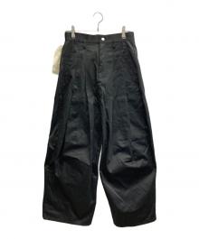 SHINYA KOZUKA×STUDIOUS（シンヤコズカ×ステュディオス）の古着「別注 ハイバギーチノパンツ」｜ブラック