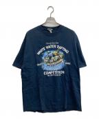 DISNEYディズニー）の古着「00s プリントTシャツ」｜ネイビー