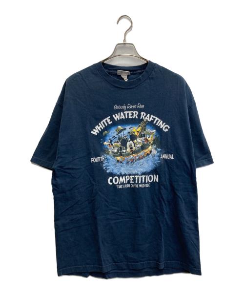DISNEY（ディズニー）DISNEY (ディズニー) 00s プリントTシャツ ネイビー サイズ:XLの古着・服飾アイテム