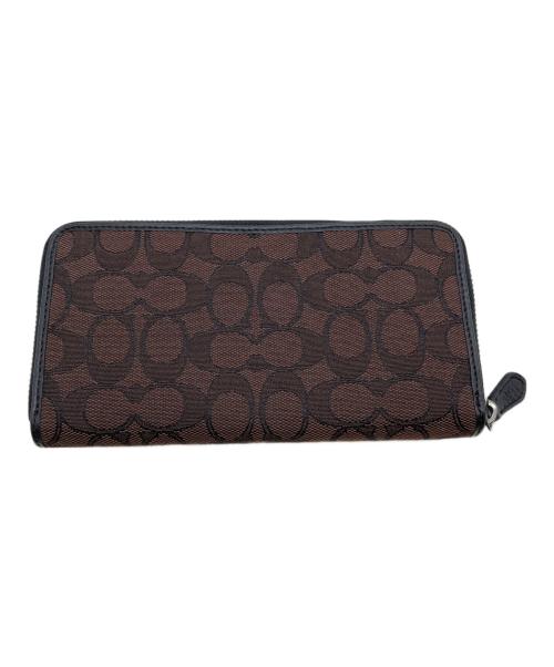 COACH（コーチ）COACH (コーチ) キャンバス長財布 ブラウンの古着・服飾アイテム