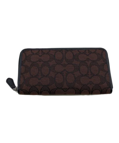 COACH（コーチ）COACH (コーチ) キャンバス長財布 ブラウンの古着・服飾アイテム