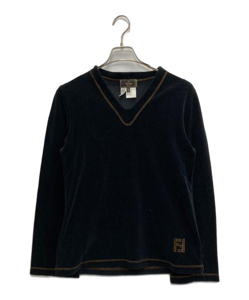 FENDI（フェンディ）FENDI (フェンディ) ベロアセットアップ ブラック サイズ:CT40　PT38の古着・服飾アイテム