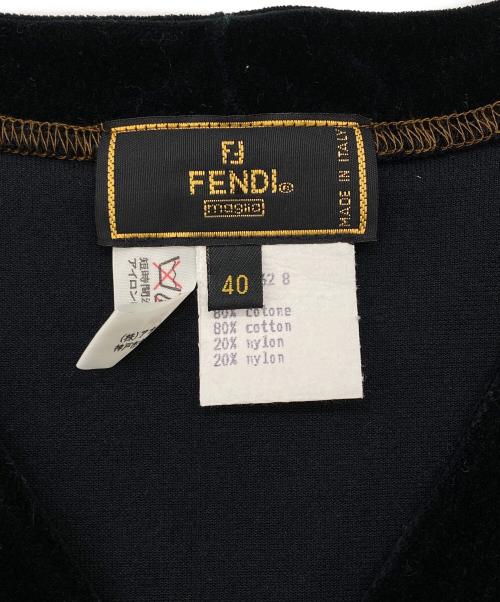 FENDI（フェンディ）FENDI (フェンディ) ベロアセットアップ ブラック サイズ:CT40　PT38の古着・服飾アイテム