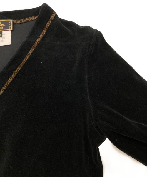 FENDI（フェンディ）FENDI (フェンディ) ベロアセットアップ ブラック サイズ:CT40　PT38の古着・服飾アイテム