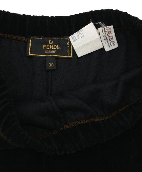 FENDI（フェンディ）FENDI (フェンディ) ベロアセットアップ ブラック サイズ:CT40　PT38の古着・服飾アイテム