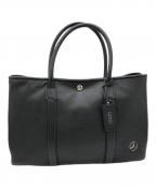 BARNEYS NEWYORKバーニーズ・ニューヨーク）の古着「Mercedes-Benz ブラックレザートートバッグ」｜ブラック