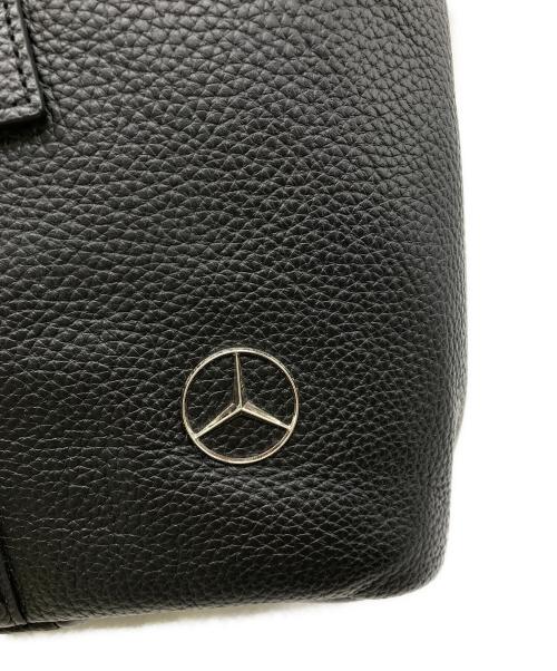 BARNEYS NEWYORK（バーニーズ・ニューヨーク）BARNEYS NEWYORK (バーニーズ・ニューヨーク) Mercedes-Benz ブラックレザートートバッグ ブラックの古着・服飾アイテム