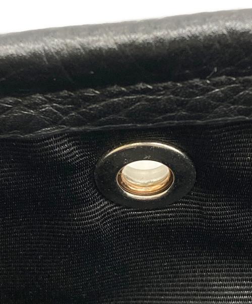 BARNEYS NEWYORK（バーニーズ・ニューヨーク）BARNEYS NEWYORK (バーニーズ・ニューヨーク) Mercedes-Benz ブラックレザートートバッグ ブラックの古着・服飾アイテム