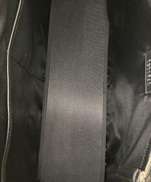 BARNEYS NEWYORK（バーニーズ・ニューヨーク）BARNEYS NEWYORK (バーニーズ・ニューヨーク) Mercedes-Benz ブラックレザートートバッグ ブラックの古着・服飾アイテム