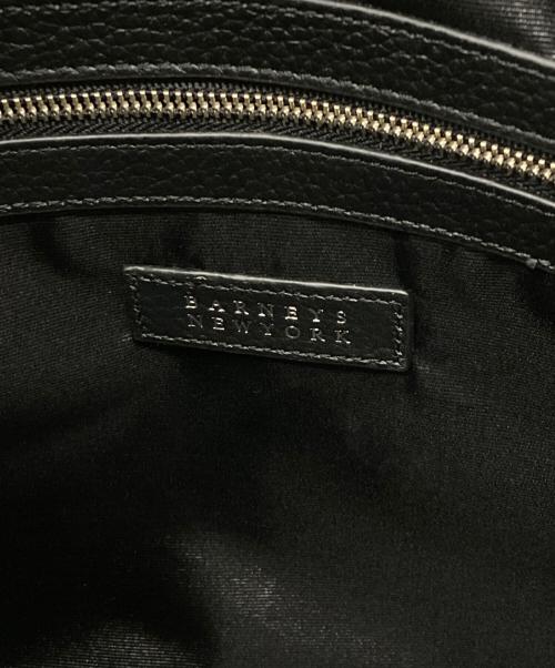 BARNEYS NEWYORK（バーニーズ・ニューヨーク）BARNEYS NEWYORK (バーニーズ・ニューヨーク) Mercedes-Benz ブラックレザートートバッグ ブラックの古着・服飾アイテム