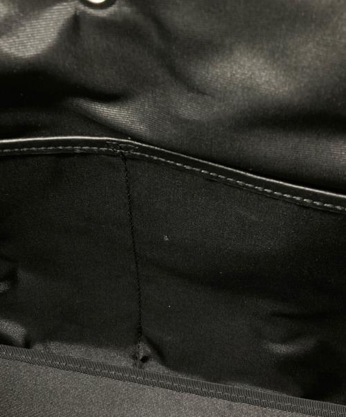 BARNEYS NEWYORK（バーニーズ・ニューヨーク）BARNEYS NEWYORK (バーニーズ・ニューヨーク) Mercedes-Benz ブラックレザートートバッグ ブラックの古着・服飾アイテム