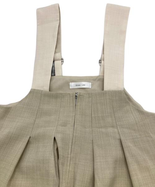 eimee law（エイミーロウ）eimee law (エイミーロウ) 2タックリラックスサロペット ベージュ サイズ:FREEの古着・服飾アイテム