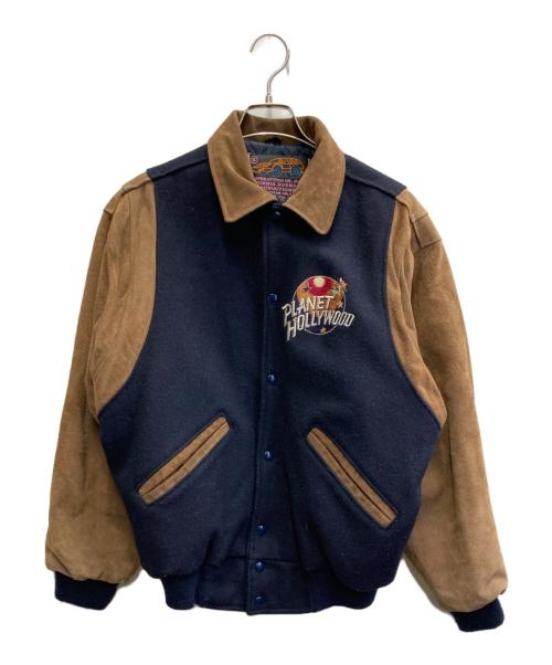 IRENE FASHIONS（アイレネファッション）IRENE FASHIONS (アイレネファッション) PLANET HOLLYWOOD スタジャン ネイビー サイズ:Sの古着・服飾アイテム