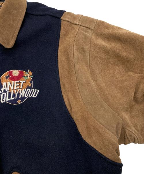 IRENE FASHIONS（アイレネファッション）IRENE FASHIONS (アイレネファッション) PLANET HOLLYWOOD スタジャン ネイビー サイズ:Sの古着・服飾アイテム