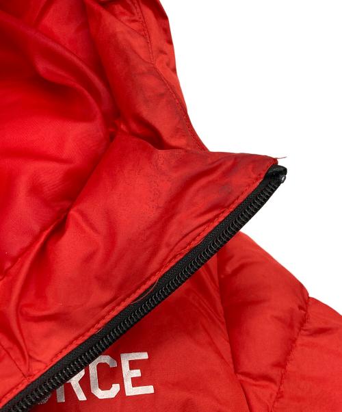 AVIREX（アヴィレックス）AVIREX (アヴィレックス) フーデッドカスタムダウンジャケット レッド サイズ:Lの古着・服飾アイテム
