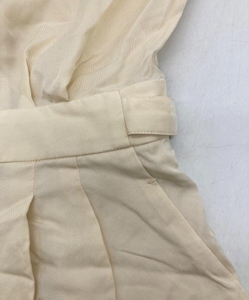 BALLSEY（ボールジィ）BALLSEY (ボールジィ) セルロースツイル サイドアジャストオールインワン ベージュ サイズ:Sの古着・服飾アイテム