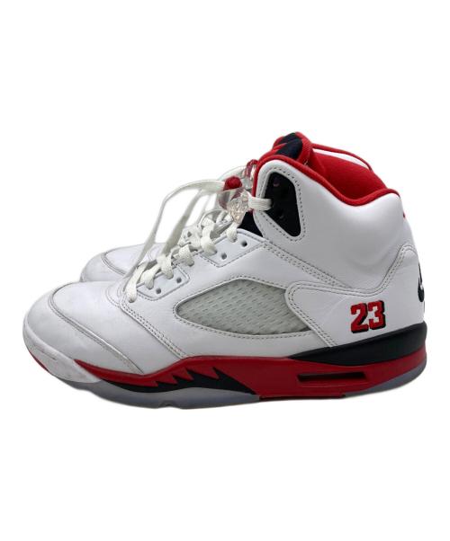 NIKE（ナイキ）NIKE (ナイキ) JORDAN BRAND AIR JORDAN 5 RETRO OG WHITE/FIRE RED-BLACK ホワイト サイズ:29の古着・服飾アイテム