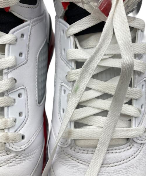 NIKE（ナイキ）NIKE (ナイキ) JORDAN BRAND AIR JORDAN 5 RETRO OG WHITE/FIRE RED-BLACK ホワイト サイズ:29の古着・服飾アイテム