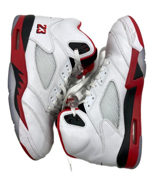 NIKE（ナイキ）NIKE (ナイキ) JORDAN BRAND AIR JORDAN 5 RETRO OG WHITE/FIRE RED-BLACK ホワイト サイズ:29の古着・服飾アイテム