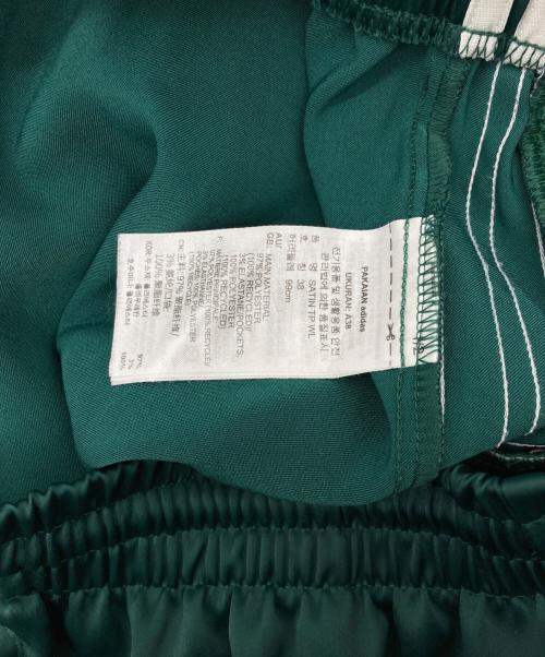 adidas（アディダス）adidas (アディダス) アディカラー サテン ワイドレッグ トラックパンツ グリーン サイズ:XLの古着・服飾アイテム