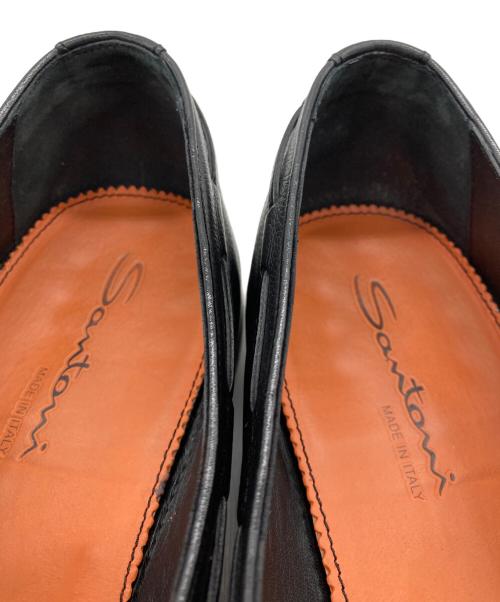 Santoni（サントーニ）Santoni (サントーニ) タッセルローファー ブラック サイズ:9　1/2の古着・服飾アイテム