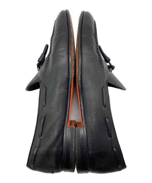 Santoni（サントーニ）Santoni (サントーニ) タッセルローファー ブラック サイズ:9　1/2の古着・服飾アイテム