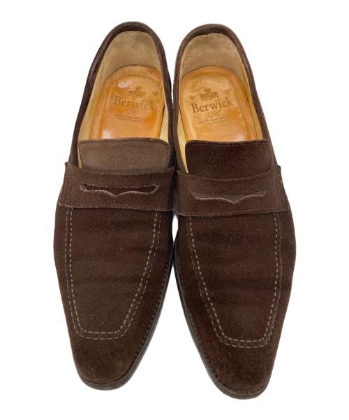 berwick（バーウィック）berwick (バーウィック) コインローファー ブラウン サイズ:8の古着・服飾アイテム