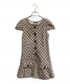 BURBERRY BLUE LABELバーバリー ブルー レーベル）の古着「ノバチェックワンピース」｜ピンク