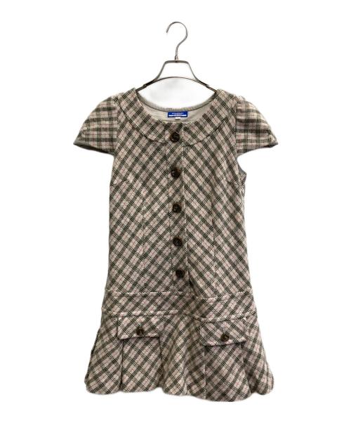 BURBERRY BLUE LABEL（バーバリー ブルー レーベル）BURBERRY BLUE LABEL (バーバリー ブルー レーベル) ノバチェックワンピース ピンク サイズ:38の古着・服飾アイテム