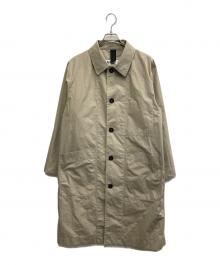 MHL（エムエイチエル）の古着「PROOFED COTTON POPLIN ステンカラーコート」｜ベージュ
