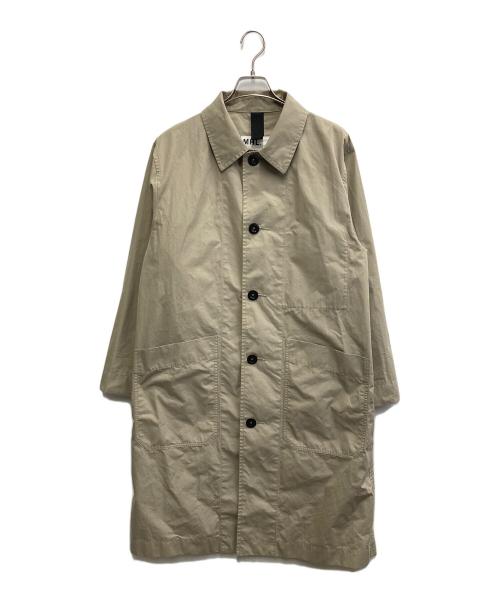 MHL（エムエイチエル）MHL (エムエイチエル) PROOFED COTTON POPLIN ステンカラーコート ベージュ サイズ:Sの古着・服飾アイテム