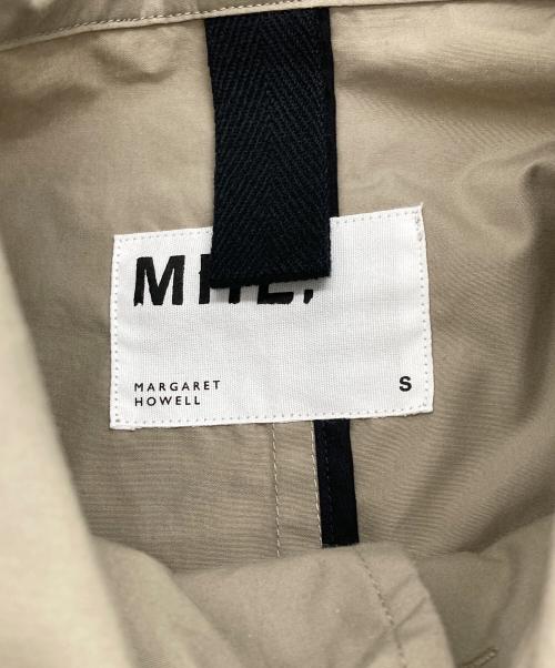 MHL（エムエイチエル）MHL (エムエイチエル) PROOFED COTTON POPLIN ステンカラーコート ベージュ サイズ:Sの古着・服飾アイテム