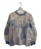 LEINWANDEラインヴァンド）の古着「nature camo sheer top」｜ベージュ