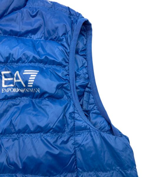 EMPORIO ARMANI（エンポリオ アルマーニ）EMPORIO ARMANI (エンポリオ アルマーニ) ダウンベスト ブルー サイズ:Lの古着・服飾アイテム