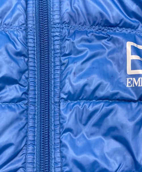 EMPORIO ARMANI（エンポリオ アルマーニ）EMPORIO ARMANI (エンポリオ アルマーニ) ダウンベスト ブルー サイズ:Lの古着・服飾アイテム