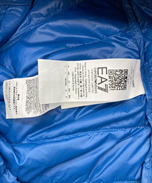 EMPORIO ARMANI（エンポリオ アルマーニ）EMPORIO ARMANI (エンポリオ アルマーニ) ダウンベスト ブルー サイズ:Lの古着・服飾アイテム