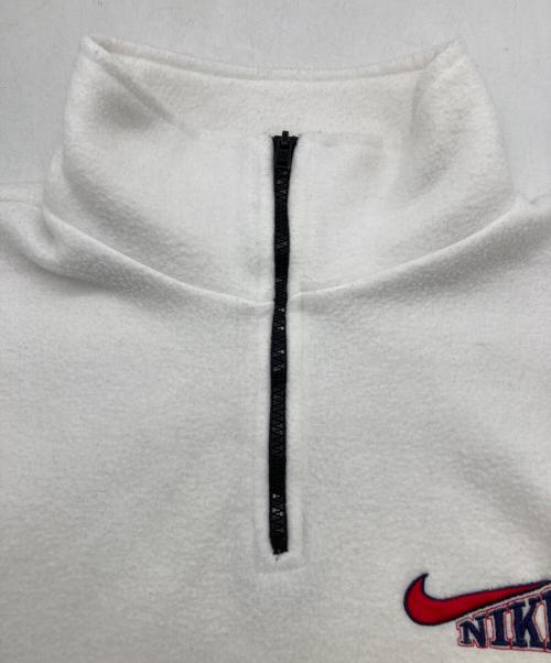 NIKE（ナイキ）NIKE (ナイキ) ハーフジップフリーススウェット ホワイト サイズ:XLの古着・服飾アイテム