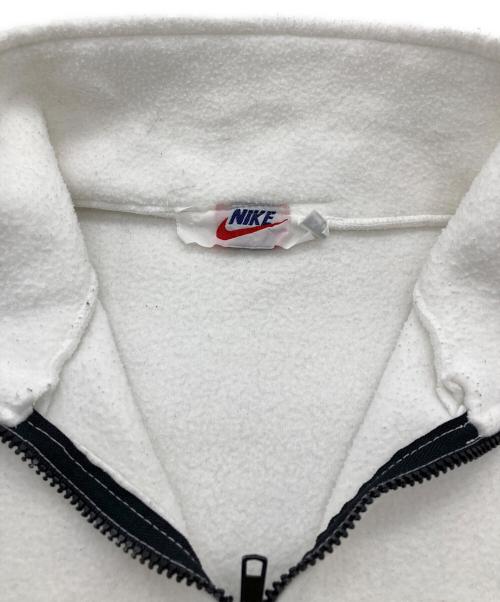 NIKE（ナイキ）NIKE (ナイキ) ハーフジップフリーススウェット ホワイト サイズ:XLの古着・服飾アイテム