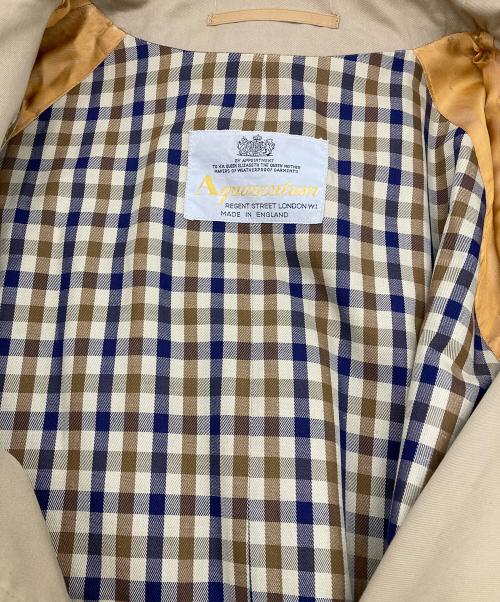 Aquascutum（アクアスキュータム）Aquascutum (アクアスキュータム) ダブルトレンチコート ベージュ サイズ:不明（記載無し）の古着・服飾アイテム