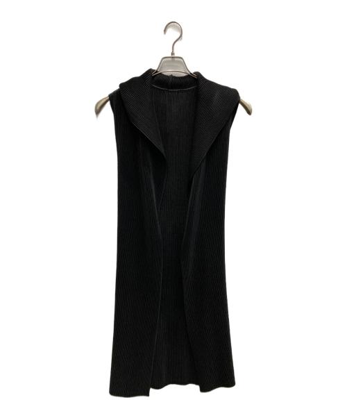 SPECCHIO（スペッチオ）SPECCHIO (スペッチオ) フーデッドロングベスト ブラック サイズ:40の古着・服飾アイテム
