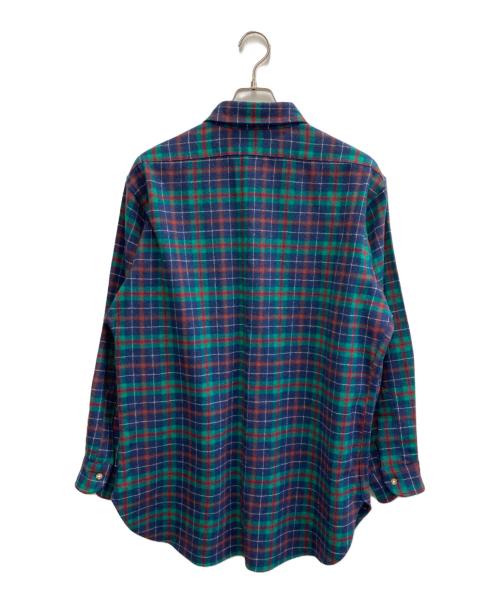 PENDLETON（ペンドルトン）PENDLETON (ペンドルトン) 70s ウールネルシャツ 【USA製】 ネイビー サイズ:Lの古着・服飾アイテム