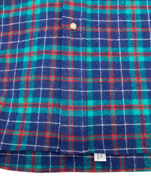 PENDLETON（ペンドルトン）PENDLETON (ペンドルトン) 70s ウールネルシャツ 【USA製】 ネイビー サイズ:Lの古着・服飾アイテム