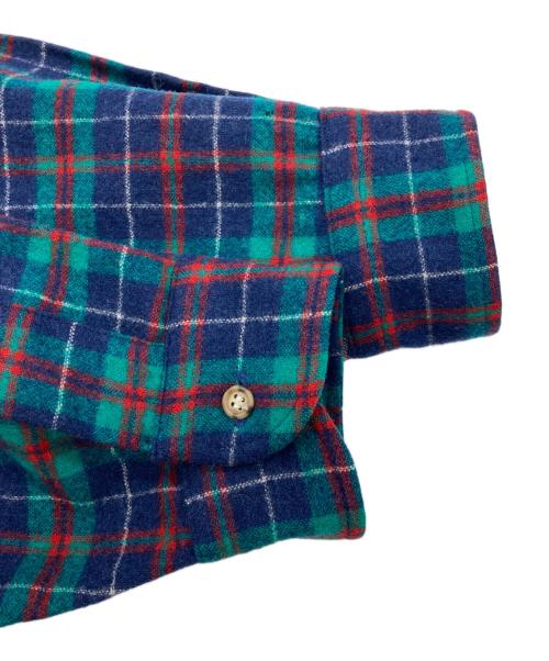 PENDLETON（ペンドルトン）PENDLETON (ペンドルトン) 70s ウールネルシャツ 【USA製】 ネイビー サイズ:Lの古着・服飾アイテム