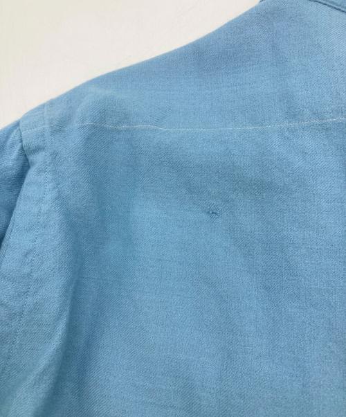 Lanerossi（ラネロッシ）Lanerossi (ラネロッシ) 50s ヴィンテージオープンカラーシャツ スカイブルー サイズ:表記無の古着・服飾アイテム