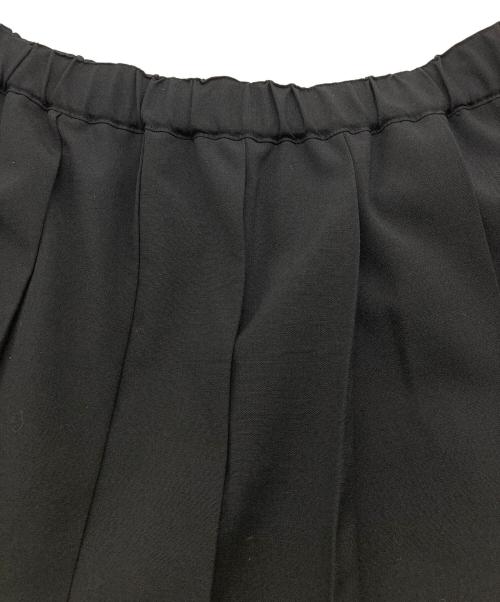 ROBE DE CHAMBRE COMME DES GARCONS（ローブドシャンブル コムデギャルソン）ROBE DE CHAMBRE COMME DES GARCONS (ローブドシャンブル コムデギャルソン) ウールプリーツイージーロングスカート【AD2001】 ブラック サイズ:Lの古着・服飾アイテム
