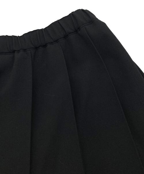 ROBE DE CHAMBRE COMME DES GARCONS（ローブドシャンブル コムデギャルソン）ROBE DE CHAMBRE COMME DES GARCONS (ローブドシャンブル コムデギャルソン) ウールプリーツイージーロングスカート【AD2001】 ブラック サイズ:Lの古着・服飾アイテム